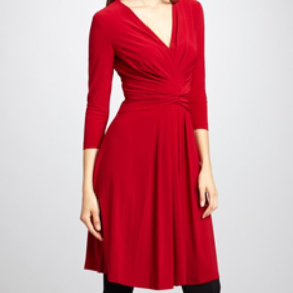 Evan Piccone Cross Over Waist Dress Size 14 - Picture 1 of 3